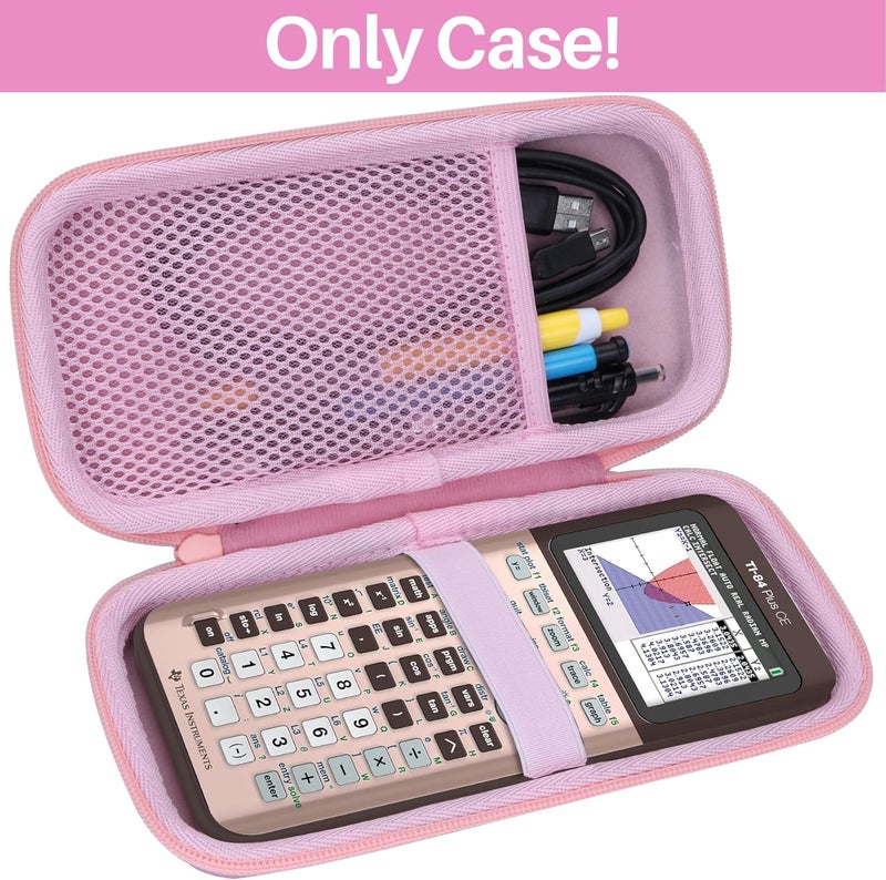 Lebakort Hard Case Compatible with Texas Instruments TI-84 Plus CE/TI-84 Plus/TI-Nspire CX II CAS/TI-Nspire CX II/TI-83 Plus/TI-89 Titanium/TI-85 / TI-86 Color Graphing Calculator (Rose Gold) - Image 2